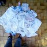 Mixed linen and lace ,organza. Image 2