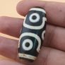 Vintage Himalayan Tibetan 6 Eyes Agate Dzi Bead Amulet Image 7