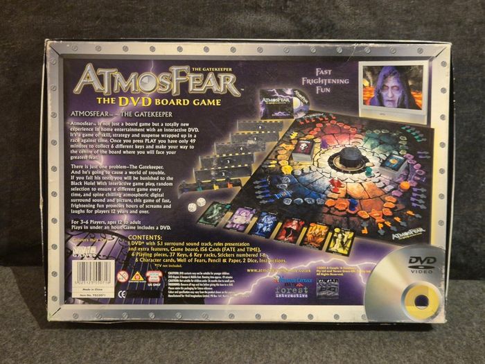 Atmosfear The Gatekeeper DVD Board Game (Complete) - FREE SHIPPING