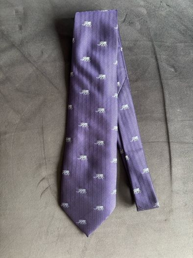 Vintage Silk Elephant Tie