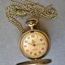 Quartz Vintage Style Pocket Watch, ussr cruiser Aurora commerative. Image 2