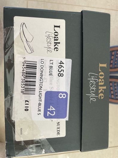 Loake Donnington Suede Moccasins - Size UK 8 / EU 42 - BRAND NEW