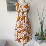 VINTAGE 1960s Royal Hawaiian floral cotton mini dress S M 10 12 1960s Made in Hawaii Image 2