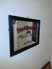 Original Irish 1970s Smithwick's Ale Mirror