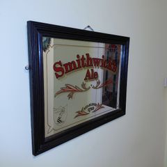 Original Irish 1970s Smithwick's Ale Mirror
