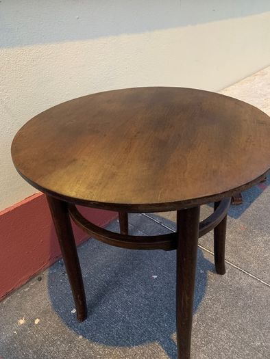 Genuine Vintage Bentwood Table 67cm Height 60cm Diameter