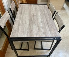 Good Solid 3.5Ft Kitchen Dining Table & 4 x Chairs Set - Can Deliver