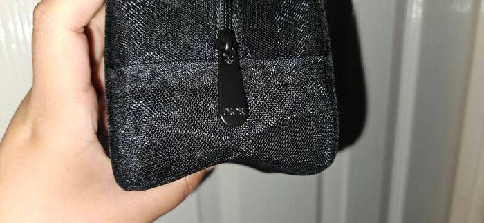Dior Transparent Mesh Makeup Cosmetic Bag in Black