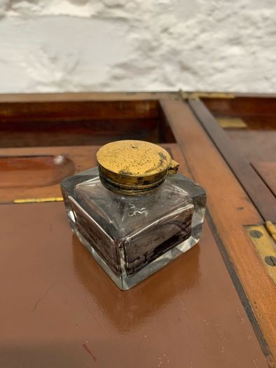 Antique Georgian Mahogany Writing Table or Ladies Desk.