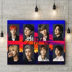 Stray Kids custom printed Wall picture 3mm foamex board printed picture Stray kids picture on it wall board wall decor wall art picture