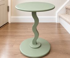 NEXT Wiggle Side Table - Sage Green - Modern Accent Table