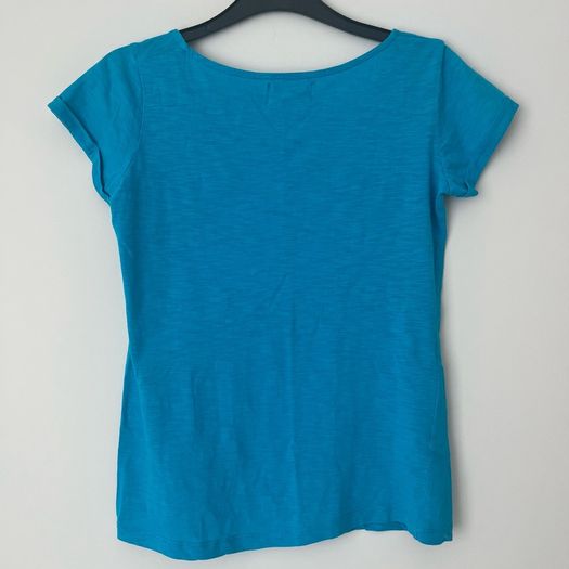 Blue Studded Pocket T-Shirt - Size S