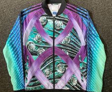Adidas X Mary Katrantzou Futuristic Abstract Zip Up Track Top