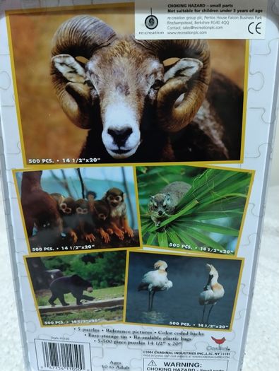 5 Deluxe Jigsaw Puzzles In Storage Tin