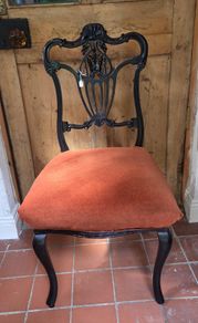 Elegant Antique Edwardian Mahogany Occasional Chair
