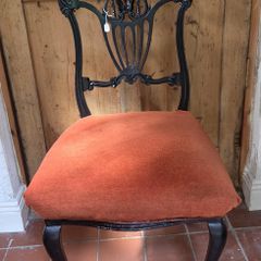 Elegant Antique Edwardian Mahogany Occasional Chair