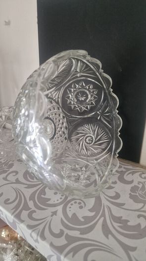 Lead Crystal heavy cut H20cm, D20cm