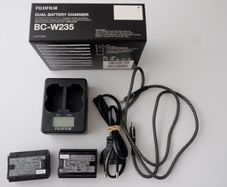 2 x Fuji genuine NP-W235 batteries and BC-W235 charger