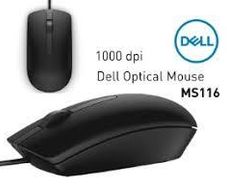Dell MS116 Wired USB Optical Mouse 1000 dpi (New)