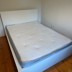 IKEA MALM Double Bed Frame and Mattress EUR 50