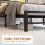 Double Bed Frame with Storage and LED Lights Image 7
