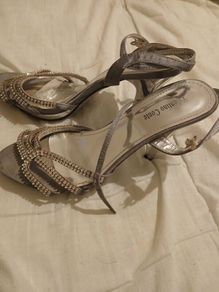 Silver strap sandles