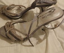 Silver strap sandles
