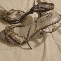 Silver strap sandles