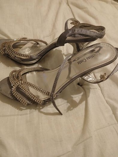 Silver strap sandles