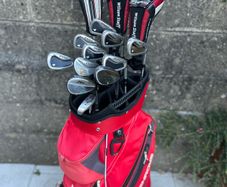 Full set of golf clubs