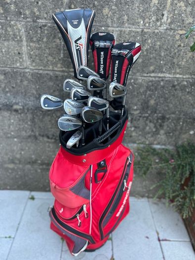 Full set of golf clubs