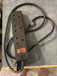 Electric Extension Lead - 3 Gang with Switches