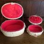 A Pair Of Graduating Vintage Sewing Baskets Image 2