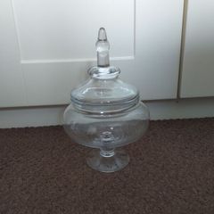 Small Glass Apothecary with Lid