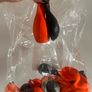 Various size halloween colours balloons Image 3