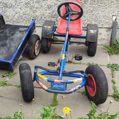 Berg go kart and trailer
