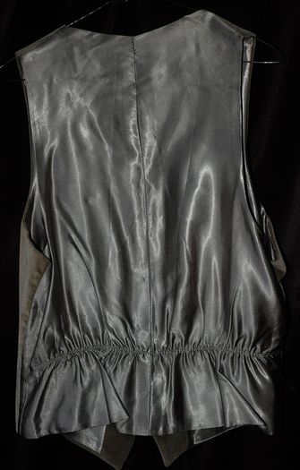 Velveteen Vest Gold Green, Size Medium