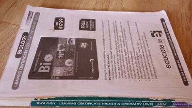 Biology Leaving Certificate Higher and Ordinary Level 2014 printed 2013