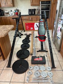 Heavy Gauge Steel Gym Set,rack Alone New Was 500 E