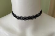 Black lace necklace