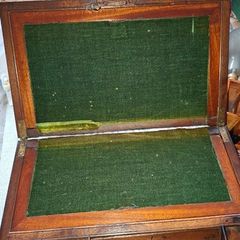 Genuine 19th Century Victorian writing slope with 2 hidden drawers postage available or collection is always welcome and recommended in Rochfortbridge Westmeath
