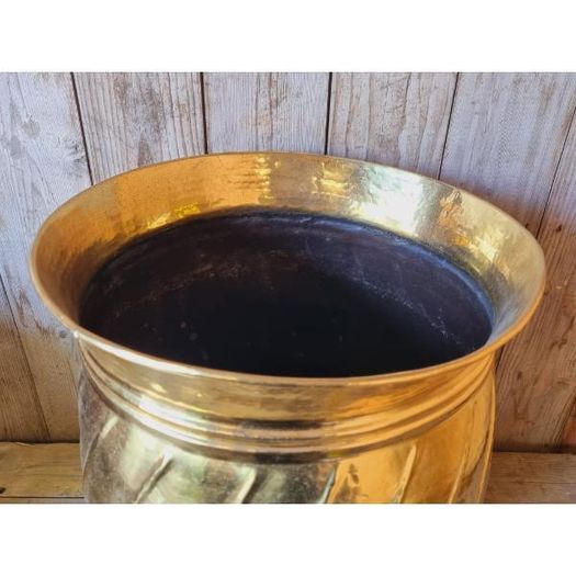 Large Brass Planter Bucket KAS809