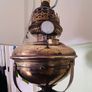 Antique Brass Veritas Converted Parafin Floor Lamp Image 4