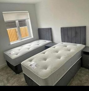 New Stylish single ,Double 4ft, 4ft6, King 5ft And 6ft Superking Sizes Divan Beds Instock. Drawers And Optional Tufted Mattresses Available. Free Delivery