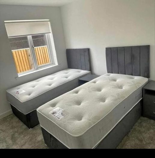 New Stylish single ,Double 4ft, 4ft6, King 5ft And 6ft Superking Sizes Divan Beds Instock. Drawers And Optional Tufted Mattresses Available. Free Delivery
