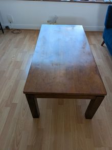 Solid wood coffee table