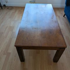 Solid wood coffee table