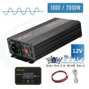 26811 Inverter 1000W Pure Sine Wave Power DC converter LCD + Digital Remote Control