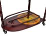 Globe Bar Wine Stand Eucalyptus Wood Freestanding Image 2