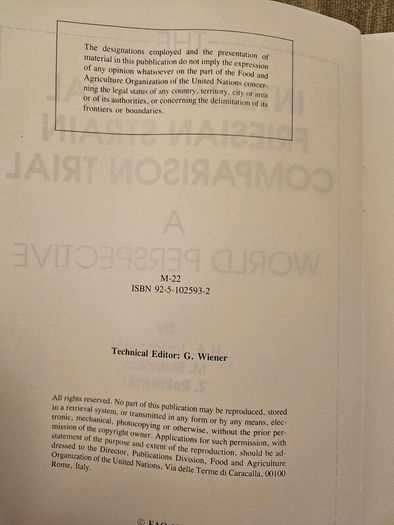 The International Friesian Strain Comparison Trial. A World Perspective.  By H.a. Jasiorowski. M. Stolzman. Z. Reklewski. First Edition Paperback In Good Condition.